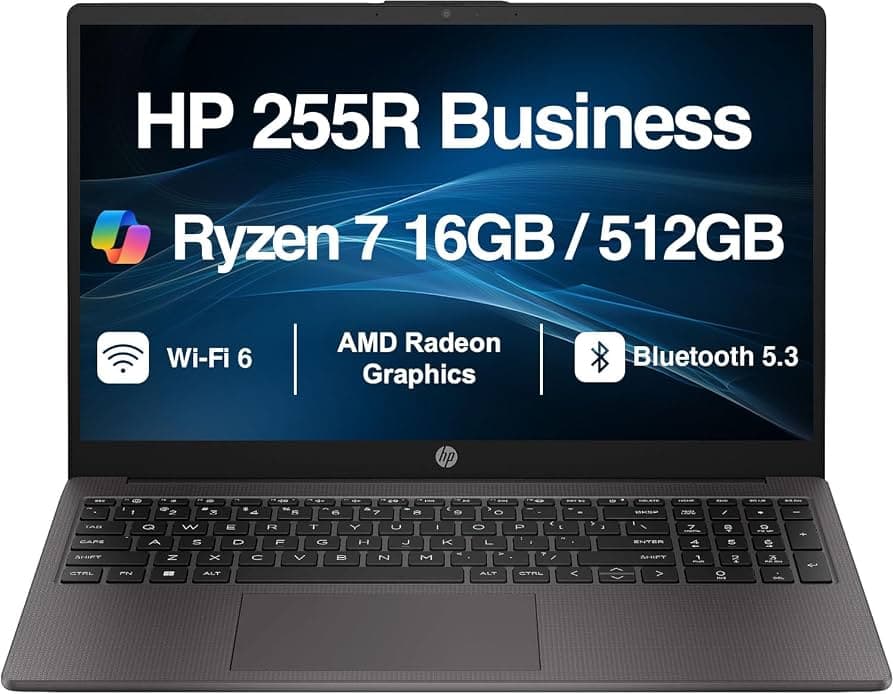 HP 255R G10 15.6" FHD AMD ATHLON 7120U 8GB DDR5 512GB PCIE TECL. SP + NUM / OS LINUX / GRIS OSCURO D1LB9LA#ABM GARANTIA 12 MESES